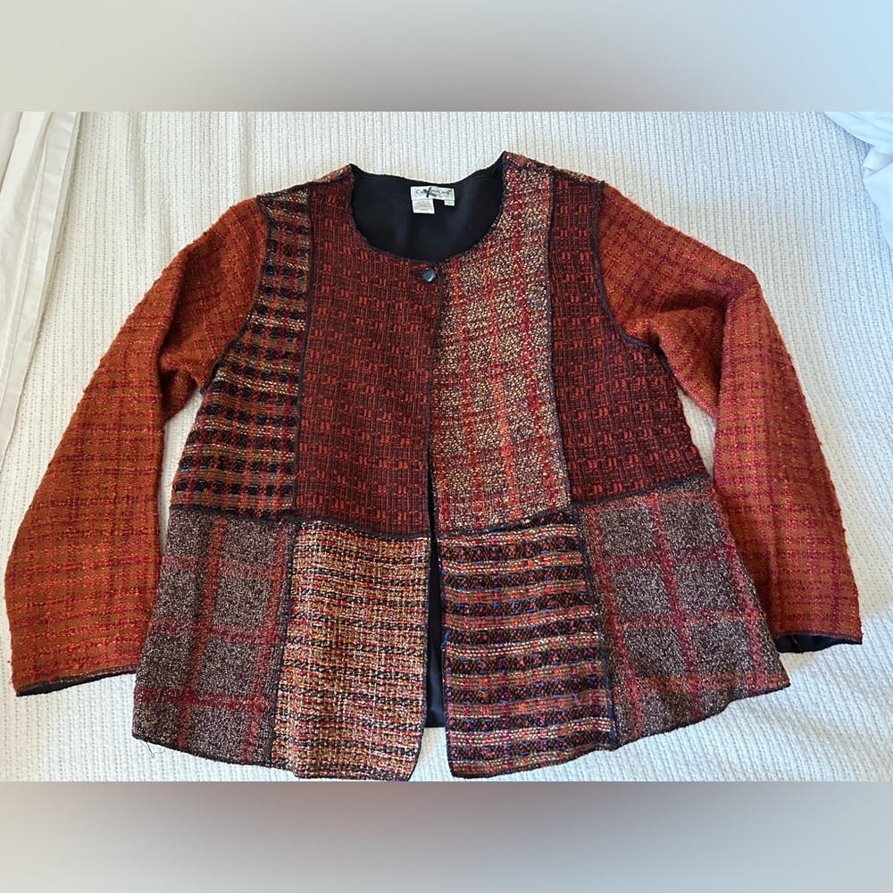 Coldwater Creek Texture fall tones  swing Jacket